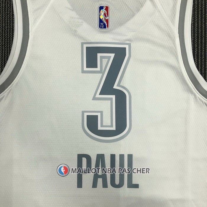 Maillot Oklahoma City Thunder Chris Paul NO 3 Ville 2021-22 Blanc